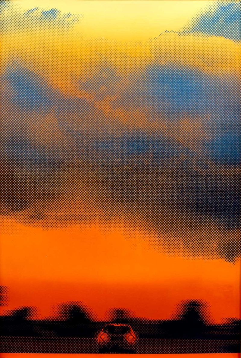 serigraphie neige orange b2d2