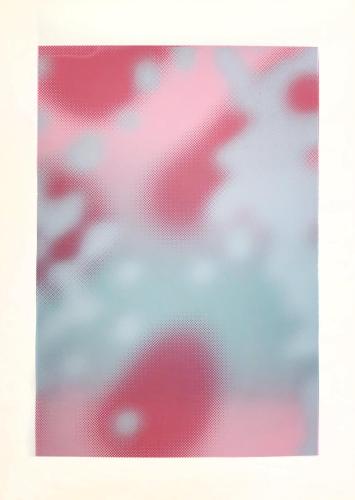 serigraphie melancolie des paramecies rose